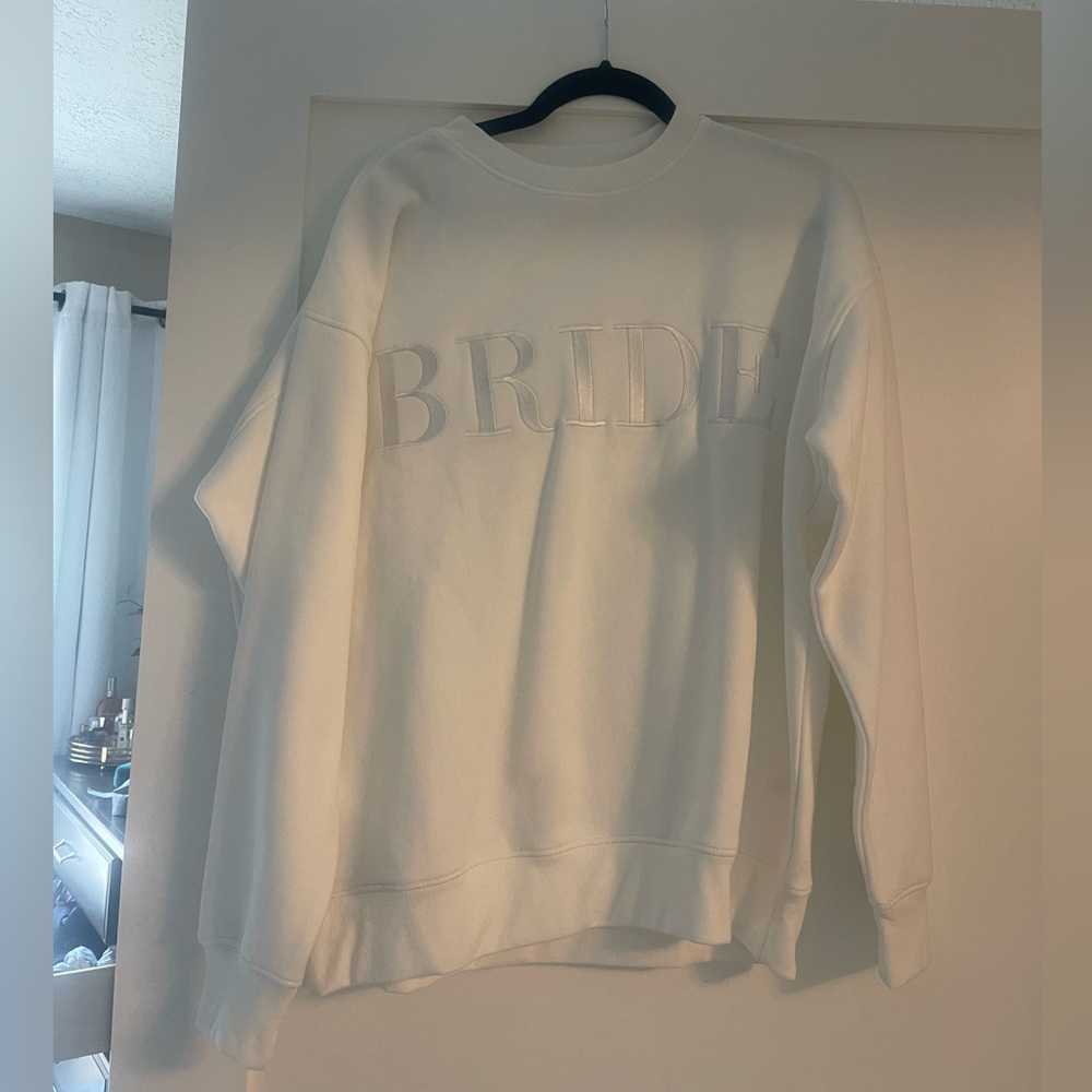 Never been worn bride crew neck hoodie. Size large